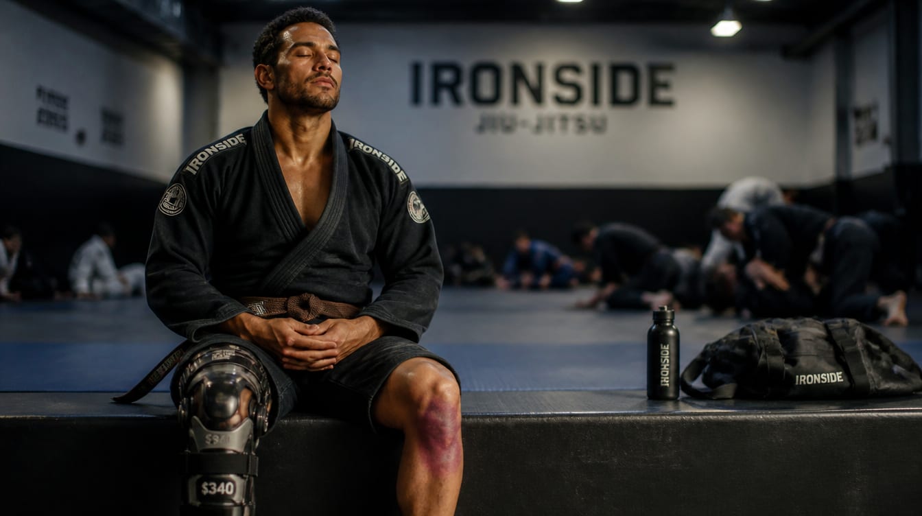 Brown Belt Rolls Armbar 22 Minutes Post-Surgery