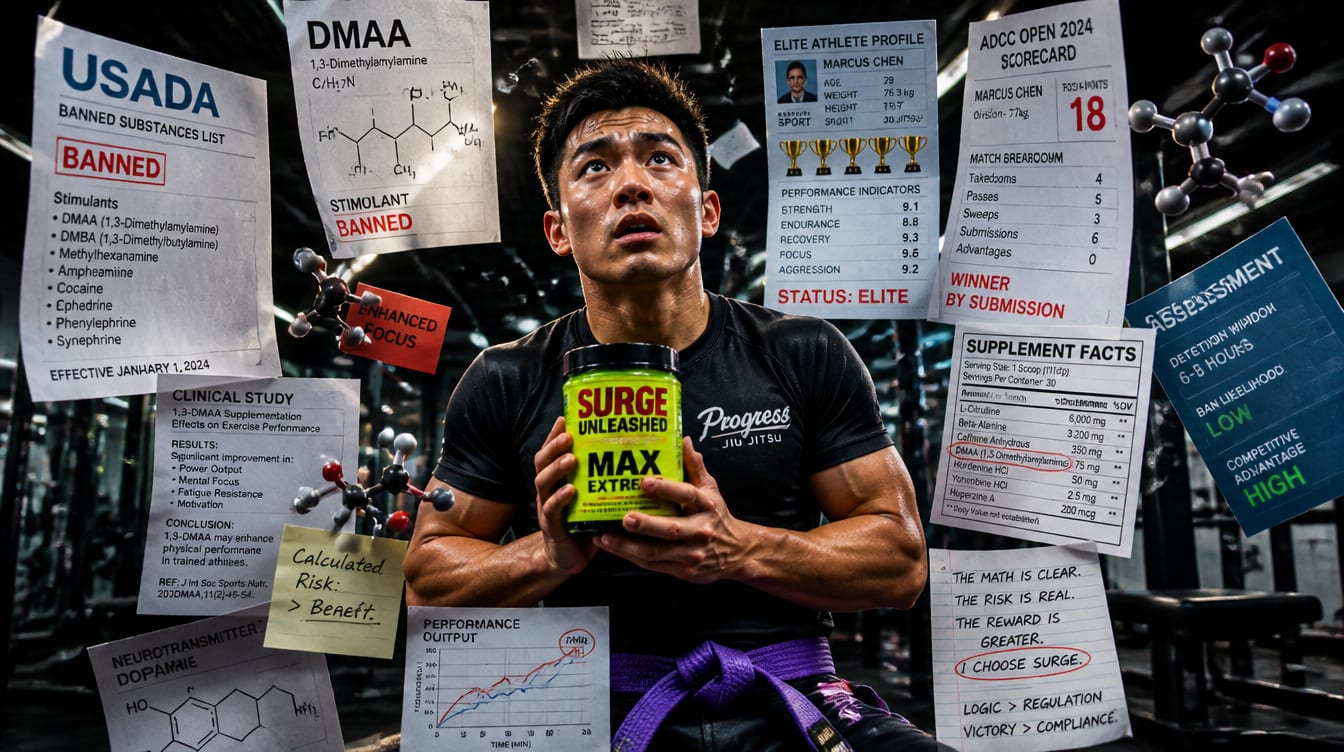 Purple Belt Thinks Pre-Workout Banned Substances = Elite